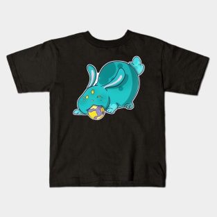 Space Alien Bunny Blue Kids T-Shirt